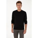 U.S. Polo Assn. Erkek Regular Fit Bisiklet Yaka Siyah Sweatshirt 50315483-VR046