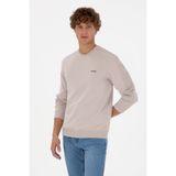 U.S. Polo Assn. Erkek Regular Fit Bisiklet Yaka Taş Sweatshirt 50315598-VR049