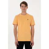 U.S. Polo Assn. Erkek Regular Fit Bisiklet Yaka Turuncu Basic Tişört 50298035-VR202 - Kavun - XL