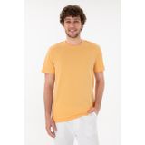 U.S. Polo Assn. Erkek Regular Fit Bisiklet Yaka Turuncu Basic Tişört 50305928-vr202
