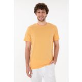 U.S. Polo Assn. Erkek Regular Fit Bisiklet Yaka Turuncu Basic Tişört 50305928-vr202