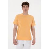 U.S. Polo Assn. Erkek Regular Fit Bisiklet Yaka Turuncu Tişört 50300382-VR202 - Kavun - XL