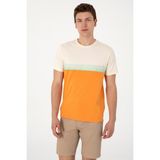 U.S. Polo Assn. Erkek Regular Fit Bisiklet Yaka Turuncu Tişört 50306899-VR051 - Turuncu1