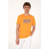 U.S. Polo Assn. Erkek Regular Fit Bisiklet Yaka Turuncu Tişört 50306966-VR051