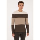 U.S. Polo Assn. Erkek Regular Fit Bisiklet Yaka Vizon Sweatshirt 50307828-VR052 - M