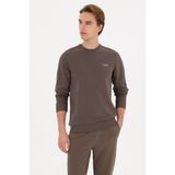 U.S. Polo Assn. Erkek Regular Fit Bisiklet Yaka Vizon Sweatshirt 50315598-VR052