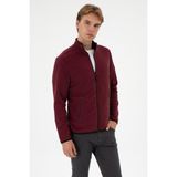U.S. Polo Assn. Erkek Regular Fit Bordo Polar Örme Hırka 50313779-VR177