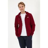 U.S. Polo Assn. Erkek Regular Fit Bordo Şardonlu Örme Hırka 50313755-VR014 - 2XL