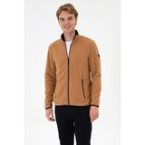 U.S. Polo Assn. Erkek Regular Fit Camel Polar Örme Hırka 50313779-VR233 - Bisküvi - 2XL