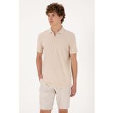 U.S. Polo Assn. Erkek Regular Fit Fermuarlı Taş Desenli Tişört 50300832-vr049