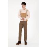 U.S. Polo Assn. Erkek Regular Fit Haki Kanvas Pantolon 50291178-VR027 - 30 - Haki - 289 - 33