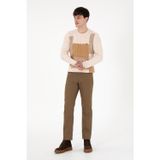 U.S. Polo Assn. Erkek Regular Fit Haki Kanvas Pantolon 50291178-VR027