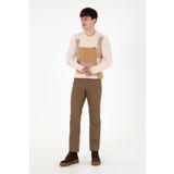 U.S. Polo Assn. Erkek Regular Fit Haki Kanvas Pantolon 50291178-VR027