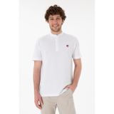 U.S. Polo Assn. Erkek Regular Fit Hakim Yaka Beyaz Basic Tişört 50305914-vr013