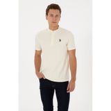 U.S. Polo Assn. Erkek Regular Fit Hakim Yaka Beyaz Tişört 50324794-VR013
