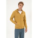 U.S. Polo Assn. Erkek Regular Fit Hardal Şardonlu Örme Hırka 50313755-VR151 - Oil