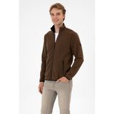 U.S. Polo Assn. Erkek Regular Fit Kahverengi Polar Örme Hırka 50313779-VR029 - XS