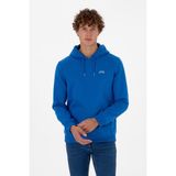 U.S. Polo Assn. Erkek Regular Fit Kapüşonlu Şardonlu Saks Basic Sweatshirt 50315582-VR032 - Koyu Mavi - XL