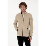 U.S. Polo Assn. Erkek Regular Fit Koyu Bej Polar Örme Hırka 50313779-VR088 - XL