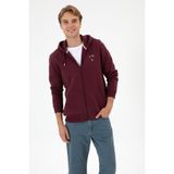 U.S. Polo Assn. Erkek Regular Fit Koyu Bordo Şardonlu Örme Hırka 50313755-VR177