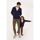 U.S. Polo Assn. Erkek Regular Fit Mürdüm Şardonlu Örme Hırka 50313755-VR074 - 3XL