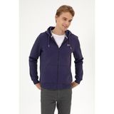 U.S. Polo Assn. Erkek Regular Fit Mürdüm Şardonlu Örme Hırka 50313755-VR074 - XL