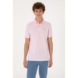 U.S. Polo Assn. Erkek Regular Fit Polo Yaka Açık Pembe Tişört 50306837-VR078 - XL