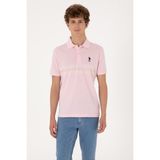 U.S. Polo Assn. Erkek Regular Fit Polo Yaka Açık Pembe Tişört 50306852-vr078