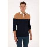 U.S. Polo Assn. Erkek Regular Fit Polo Yaka Camel Sweatshirt 50316428-VR015