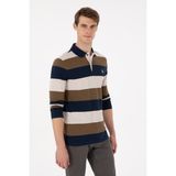 U.S. Polo Assn. Erkek Regular Fit Polo Yaka Haki Sweatshirt 50293428-VR027 - M