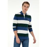 U.S. Polo Assn. Erkek Regular Fit Polo Yaka Koyu Yeşil Sweatshirt 50293428-VR079