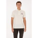U.S. Polo Assn. Erkek Regular Fit Polo Yaka Krem Tişört 50324803-VR071 - 2XL