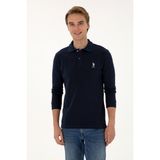 U.S. Polo Assn. Erkek Regular Fit Polo Yaka Lacivert Basic Sweatshirt 50307757-VR033 - XL