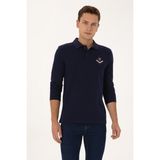 U.S. Polo Assn. Erkek Regular Fit Polo Yaka Lacivert Sweatshirt 50324801-VR033 - 2XL
