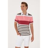 U.S. Polo Assn. Erkek Regular Fit Polo Yaka Pembe Tişört 50300046-vr041