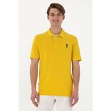 U.S. Polo Assn. Erkek Regular Fit Polo Yaka Sarı Basic Tişört 50298031-VR094 - Koyu Sarı - M