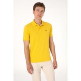 U.S. Polo Assn. Erkek Regular Fit Polo Yaka Sarı Basic Tişört 50306007-VR094 - Koyu Sarı