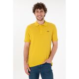 U.S. Polo Assn. Erkek Regular Fit Polo Yaka Sarı Basic Tişört 50306007-vr094