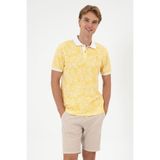 U.S. Polo Assn. Erkek Regular Fit Polo Yaka Sarı Tişört 50299663-VR094