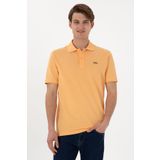 U.S. Polo Assn. Erkek Regular Fit Polo Yaka Turuncu Basic Tişört 50306007-vr202