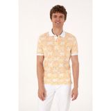 U.S. Polo Assn. Erkek Regular Fit Polo Yaka Turuncu Tişört 50299618-VR202 - Kavun - XL
