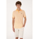 U.S. Polo Assn. Erkek Regular Fit Polo Yaka Turuncu Tişört 50306837-vr202