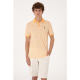 U.S. Polo Assn. Erkek Regular Fit Polo Yaka Turuncu Tişört 50306837-vr202