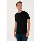 U.S. Polo Assn. Erkek Regular Fit Siyah Bisiklet Yaka Tişört 50300815-vr046