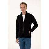 U.S. Polo Assn. Erkek Regular Fit Siyah Polar Örme Hırka 50313779-VR046