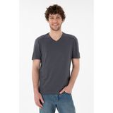 U.S. Polo Assn. Erkek Regular Fit V Yaka Antrasit Basic Tişört 50305858-vr006
