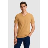 U.S. Polo Assn. Erkek Regular Fit V Yaka Coconut Basic Tişört 50326944-VR153 - M