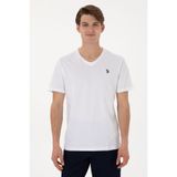 U.S. Polo Assn. Erkek Regular Fit V Yaka Siyah Basic Tişört 50298043-vr013
