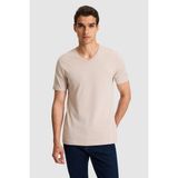 U.S. Polo Assn. Erkek Regular Fit V Yaka Taş Basic Tişört 50326944-VR049 - 2XL