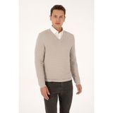 U.S. Polo Assn. Erkek Regular Fit V Yaka Taş Kazak 50315028-VR049